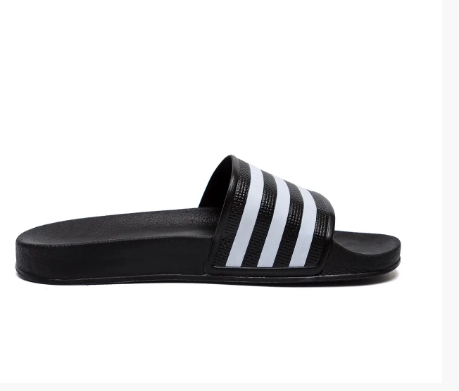 Чоловічі літні шлепанці Adidas black чорні, фото 1