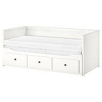 IKEA Кушетка с 3 ящиками, 2 матраса HEMNES (994.178.77)