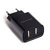 Мережевий адаптер Awei C3 5V 2.1A 2 USB Black (7658), фото 3