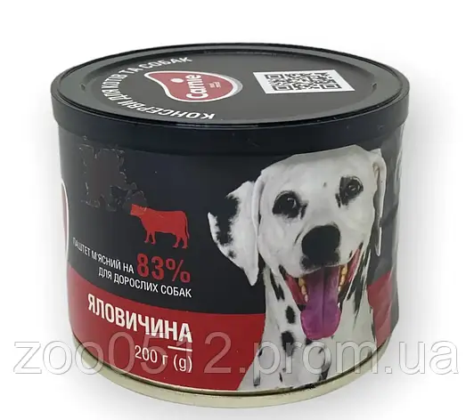 Carnie паштет мясний з яловичиною для дорослих собак 200 г, фото 2