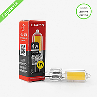 LED лампа ETRON G4 4W 4200K 12V, світлодіодна лампа 1-ELP-078