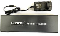 Сплиттер HDMI 1х8 Ultra HD (4Кх2К, 3D) ATcom 7688