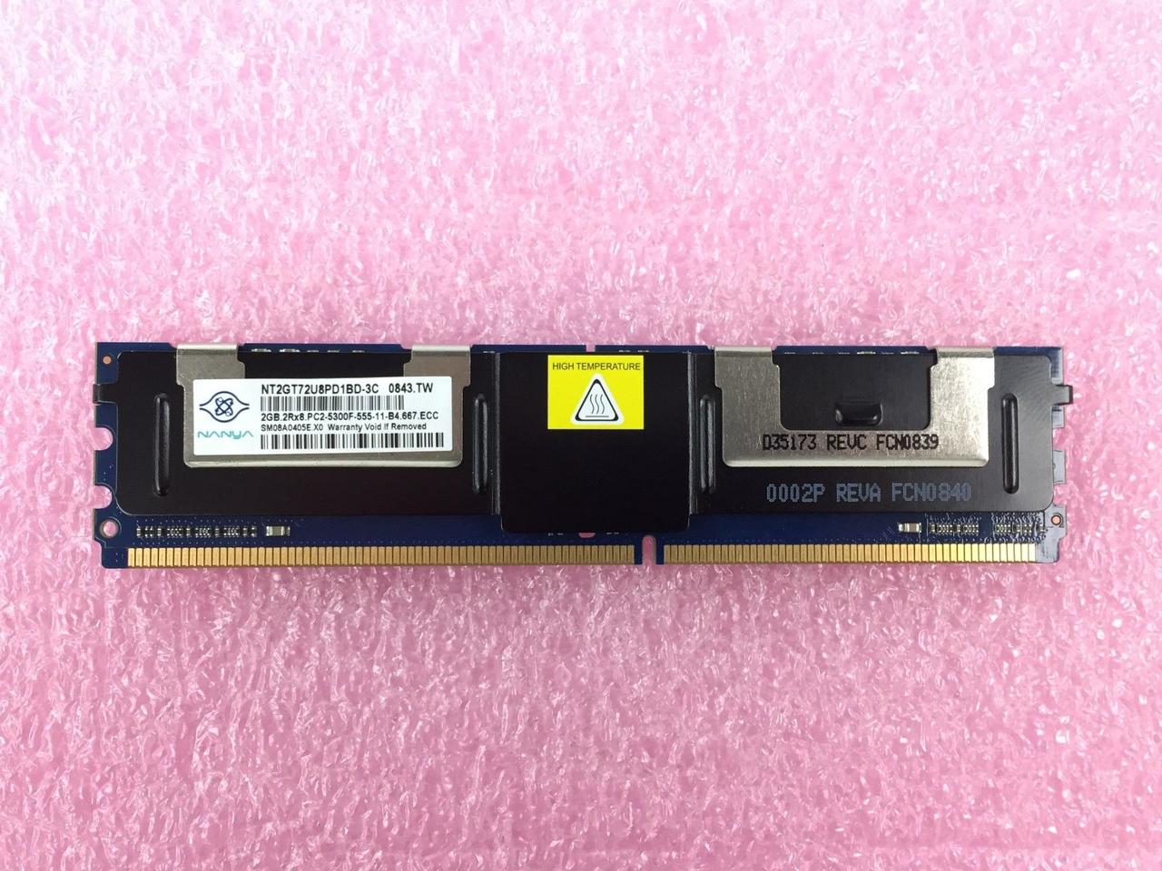 Пам'ять для сервера Nanya 2GB 2Rx8 PC2-5300F-555-11-B4.667 ECC, бу