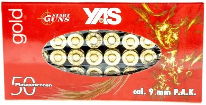 Набої холості YAS Gold 9 мм (50 шт)