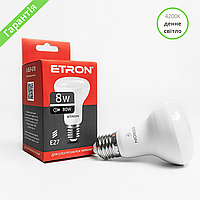 LED лампа рефлекторная ETRON R63 8W 4200K E27 220V, лампа светодиодная 1-ELP-070