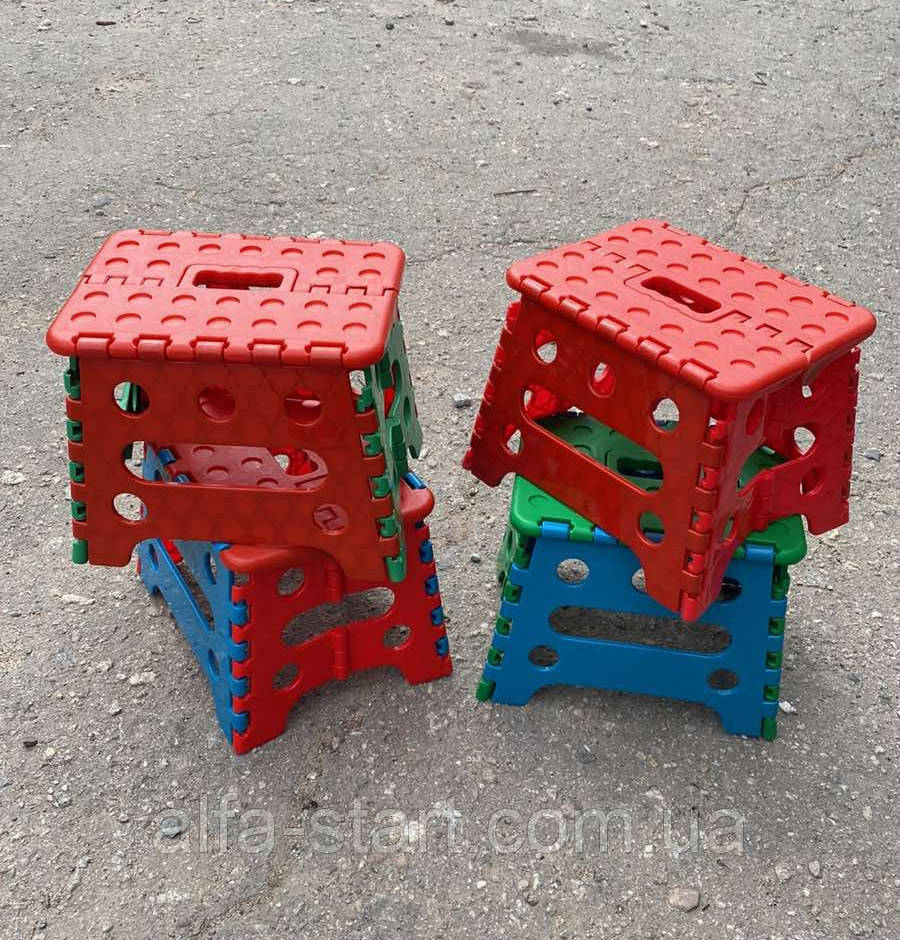 Пластиковый детский раскладной стул табуретка 17,5см - фото 2 - id-p61641505