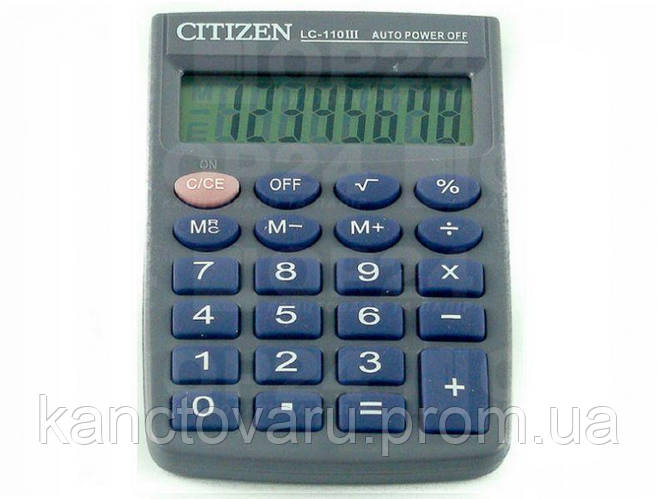 Калькулятор Citizen 110 LС 8р кишеньковий, 58х87х12мм (ID#1623624088 ...