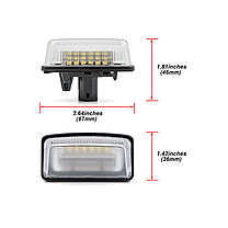 LED підсвітка номера для TOYOTA (Тойота) Corolla 110/120, Crown, Starlet, Vios, Previa, фото 2