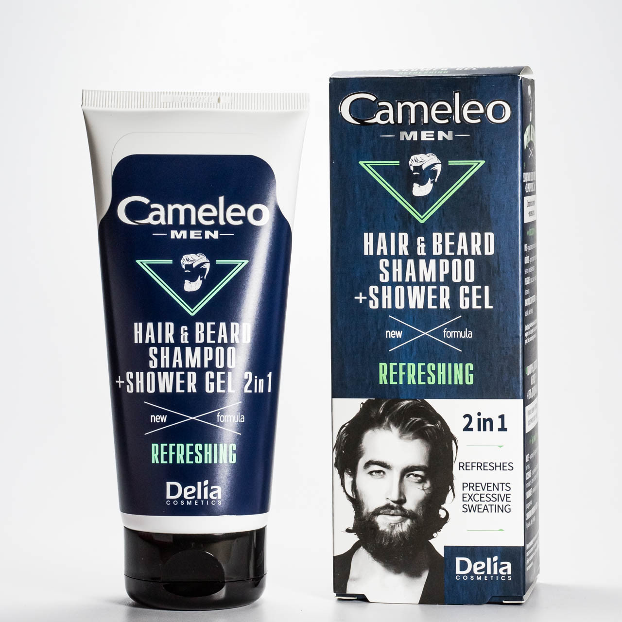 Шампунь для волосся та бороди Delia Cosmetics Cameleo Men 2 в 1 і гель для душу 150 м
