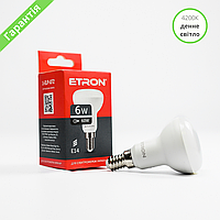 LED лампа рефлекторная ETRON R50 6W 4200K 220в E14, лампа светодиодная 1-ELP-072