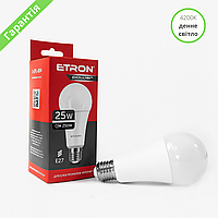 LED лампа ETRON A67 25вт 4200K дневной свет E27 220V, лампа светодиодная 1-EPL-804