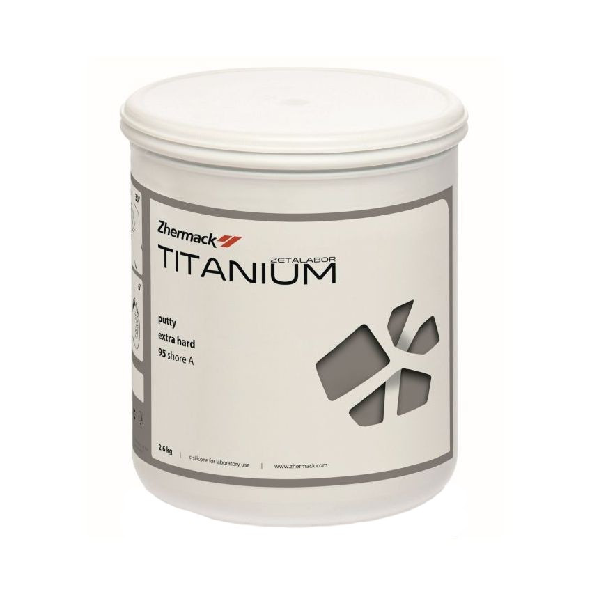 Titaniu 2,6 кг, термостійкий (до 100 °C) C-силікон для використання в зуботех лаб, 95 Шор А