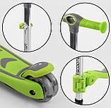 Самокат-біговел триколісний Best Scooter Maxi, Зелений 07196, фото 9