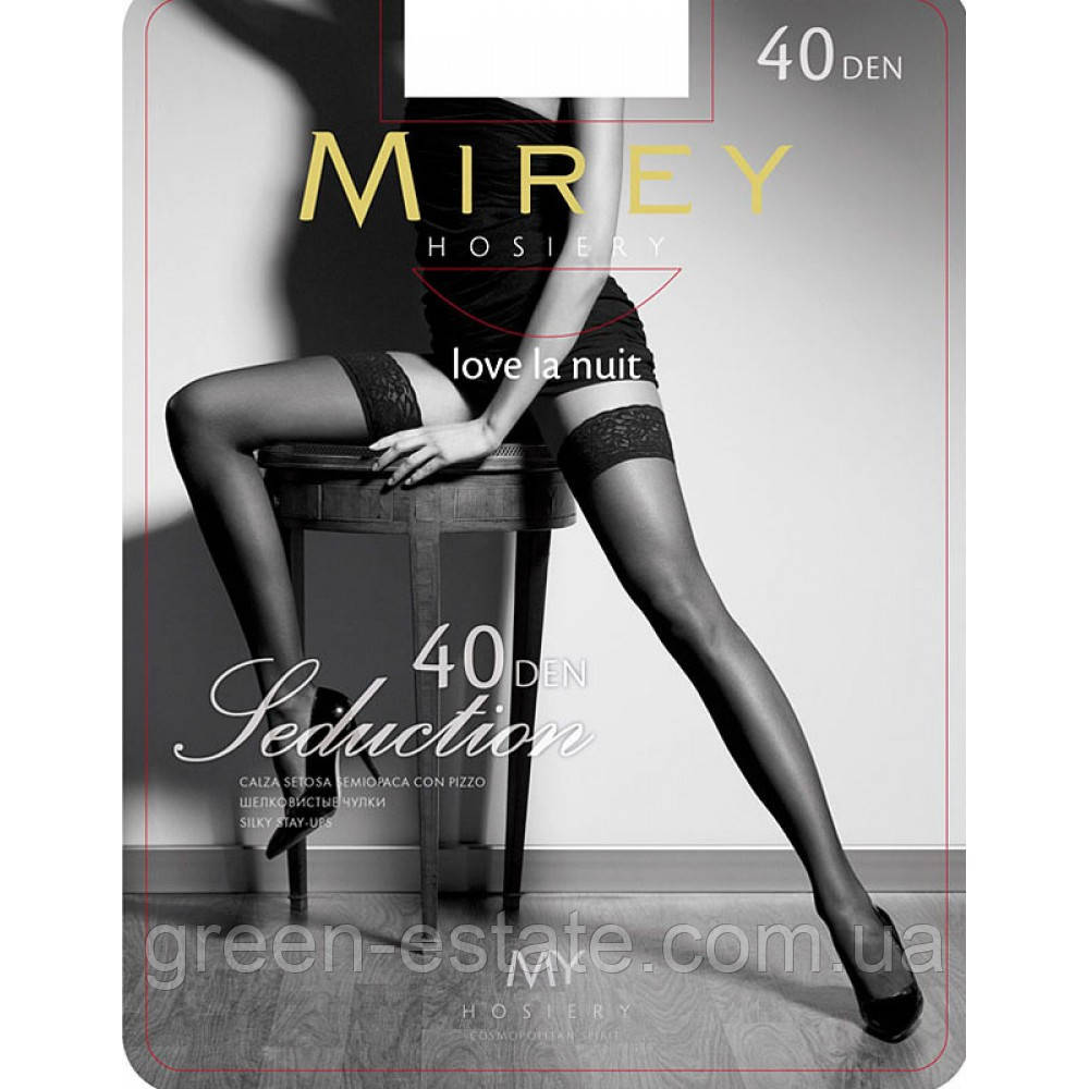 Чулки Mirey Seduction 40 ден M/L черные