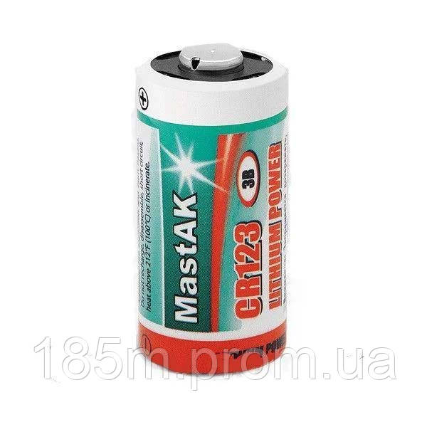 Батарейка MASTAK CR123 3V blilst - фото 1 - id-p1623639264