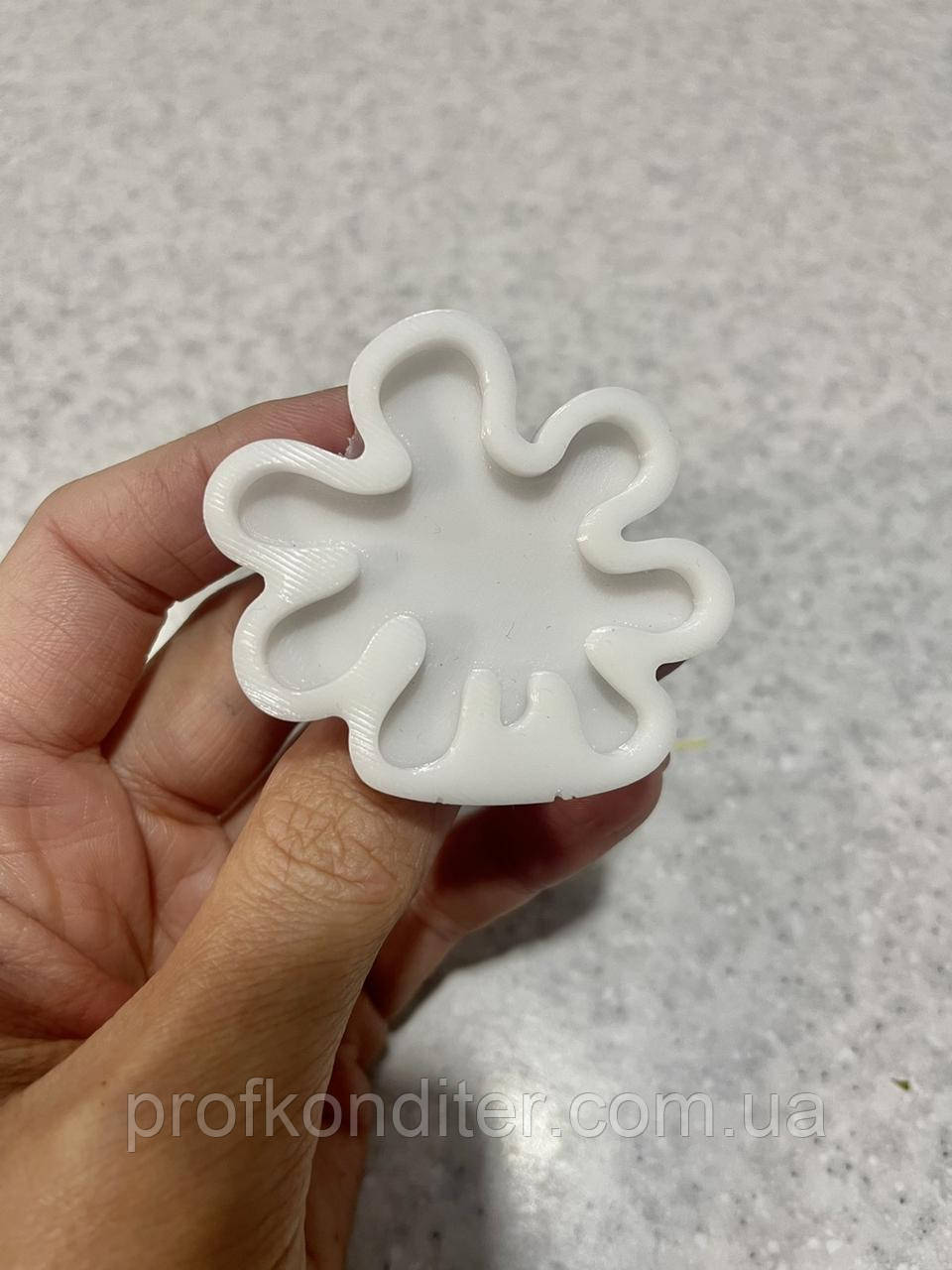Ексклюзивний силиконовий молд для шоколаду, мастики та карамелі "Клякса", фото 1