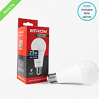 LED лампа ETRON A67 23W 6500K холодный свет E27 220V, лампа светодиодная 1-EPL-805