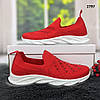 Жіночі червоні кросівки мокасини зі стразами на білій підошві весняно-літні Гіпаніс Україна, фото 8