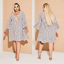 Неважливе жіноче плаття вільного кроя, тканину "Софт" 48, 50, 52, 54, 56, 58, 60, 62 розмір 48 50