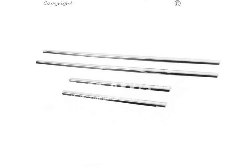 Окантовка вікон зовнішня Renault Kangoo 2008-... нерж 4 елем, фото 1