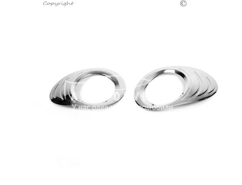 Окантовка протитуманних фар Renault Kangoo 2008-..., нерж, фото 1