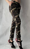 Жіночі штани для військових Камуфляжних трикотажних жіночих штанів із двонитки Одяг для військових, фото 2