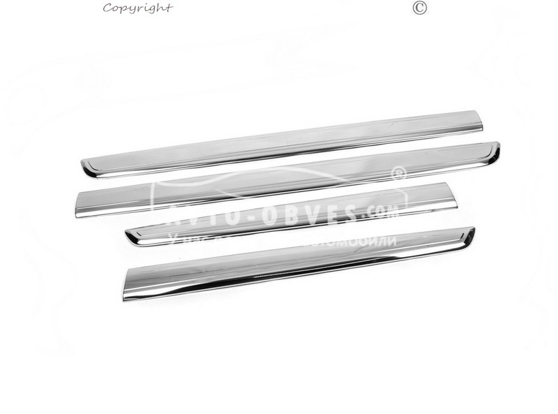 Накладки на молдинги дверей Renault Kangoo 2008-2012 нерж, фото 1