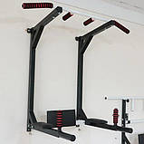 Турнік настінний 4 в 1 бруси прес для дому, фото 2