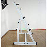 Стійка підставка підлогова під штанги грифи млинці 115х85 см, фото 3