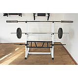 Стійка підставка підлогова під штанги грифи млинці 115х85 см, фото 4