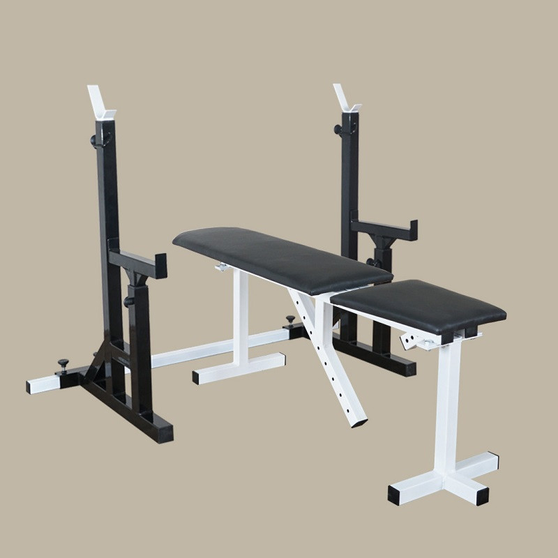 Комплект 85+ кг Скамья для жима регулируемая + стойки со страховкой ...