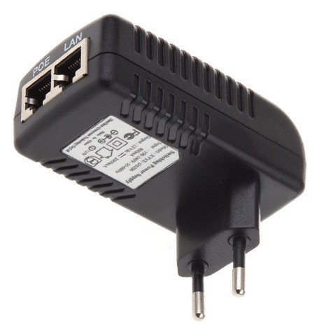 POE інжектор RITAR RT-PIN-12/24EU, 12V 2A (24Вт) з 2 портами Ethernet