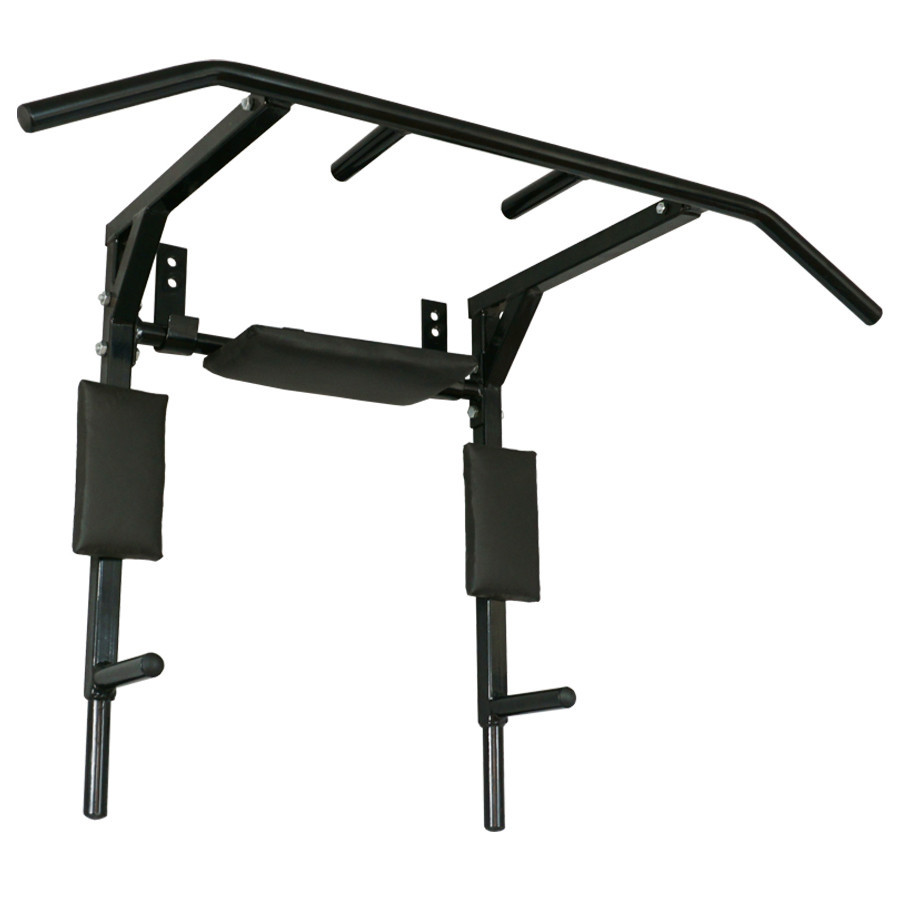 Турник спортивний 3 в 1 №2 з гнутою поперечиною до 150 кг настінний + бруси + прес R_2024, фото 1