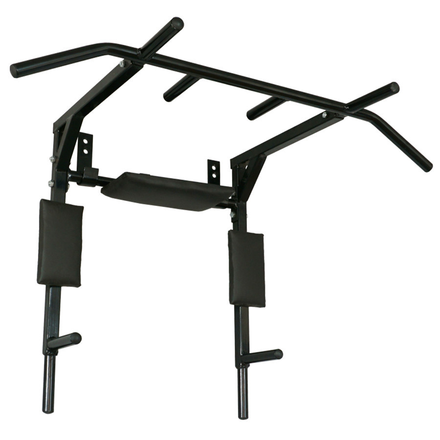 Турник спортивний 3 в 1 №3 з гнутою поперечиною до 150 кг настінний + бруси + прес R_2025, фото 1