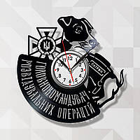 Патрон пес Главнокомандующий Разведывательных Операций Собака Патрон Часы черные Часы на стену Размер 30 см