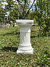 Садова фігура постамент, колона для декору саду виготовлена з цементу, ручної роботи 39 см, фото 6