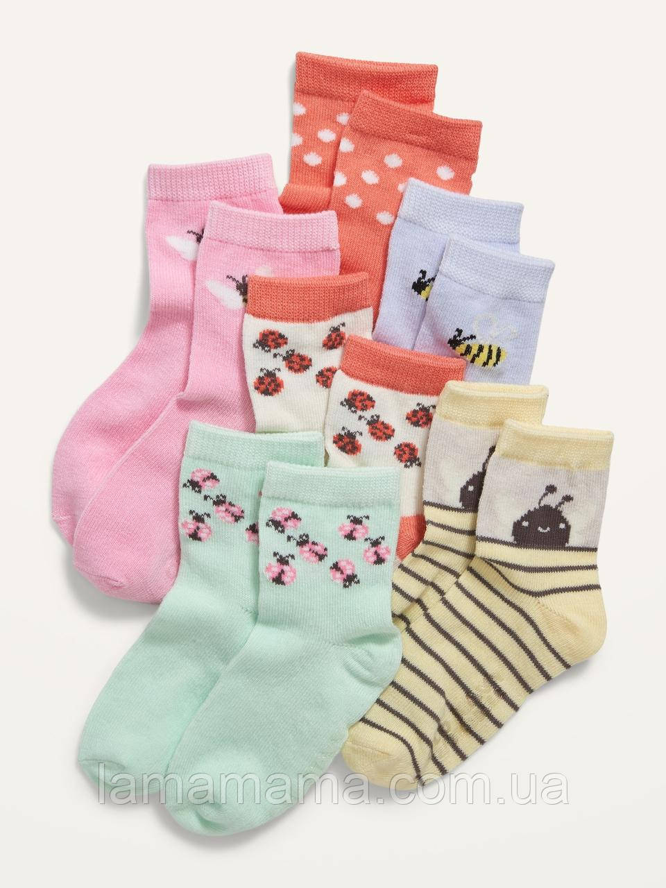 Набір з 6 пар шкарпеток Сонечко Олд Неві Old Navy, фото 1