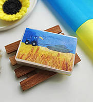 Патріотичне мило ручної роботи "Український трактор"