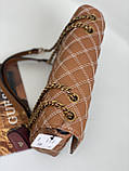 Сумка Guess ОРІГІНАЛ, Гес, Модель: Cessily Quilted Convertible Crossbody Cognac, фото 6