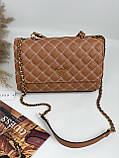 Сумка Guess ОРІГІНАЛ, Гес, Модель: Cessily Quilted Convertible Crossbody Cognac, фото 9