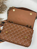 Сумка Guess ОРІГІНАЛ, Гес, Модель: Cessily Quilted Convertible Crossbody Cognac, фото 10