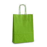 Крафт-пакет Volley 18х08х25 светло-зеленый с витыми ручками