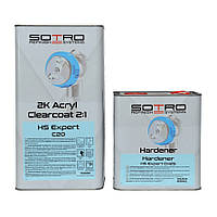 Акриловый лак SOTRO HS Clearcoat Expert C20 5 л (с отвердителем 2.5 л)
