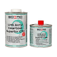 Акриловый лак SOTRO UHS Clearcoat Superior C30 1 л (с отвердителем 0.5 л)