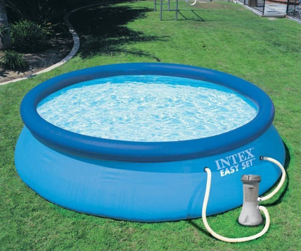 Надувной бассейн с насосом Intex Easy Set Pool 28122 305х76 Синий (ID ...