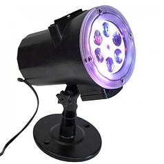 Новорічний проектор LASER LIGHT STAR SHOWER 518 Чорний (Niz13428)