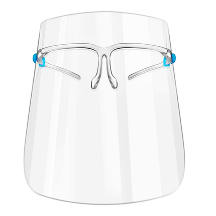 Захисний щит для особи UKC Face Shield Glasses, пластиковий 20 шт., фото 3