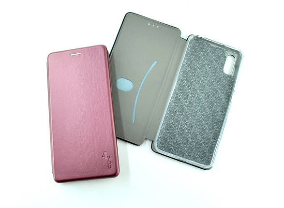 Чохол книжка для телефону Xiaomi Redmi 7A Orig на магніті з функцією підставки і кишенею для карт Marsala 4you, фото 1