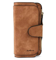 Жіноче портмоне Baellerry N2345, штучна замша, коричневе (Niz12420)