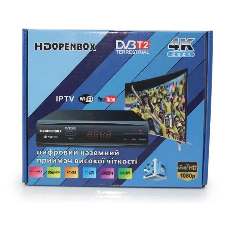 Тюнер HD Openbox T777 T2 Metal с поддержкой Wi-Fi адаптера - фото 5 - id-p1623696793